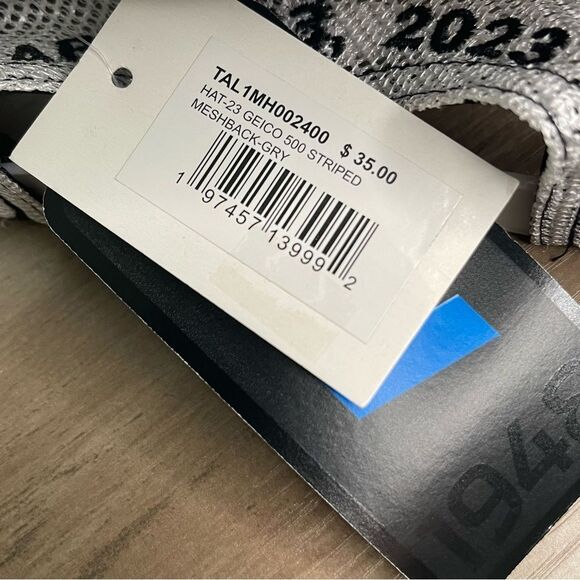 NWT NASCAR Geico 500 Gray Cap adjustable new - Picture 9 of 11